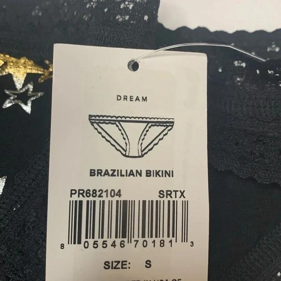 Hanky Panky Dream Brazilian Bikini Panty Black with Stars - Picture 8 of 8